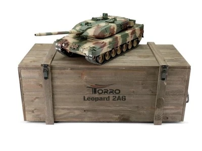1/16 Torro Leopard 2A6 RC Tank 2.4GHz Airsoft Metal Edition PRO Camouflage - Image 1 of 4
