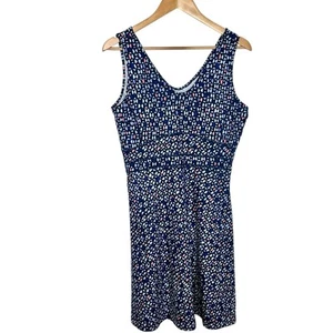 Title Nine Dream V Neck Dress Wild Waves Womens M Athletic Geometric Travel - Picture 1 of 8