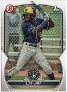 2023 Bowman Prospects Luis Lara Rookie Card RC #BP-100 Brewers - Picture 1 of 1