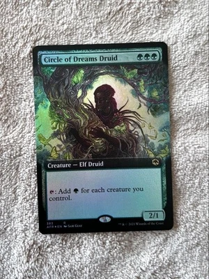 EN Foil 383 Circle of Dreams Druid MTG Magic The Gathering Expanded Art Green R - Image 1 of 2