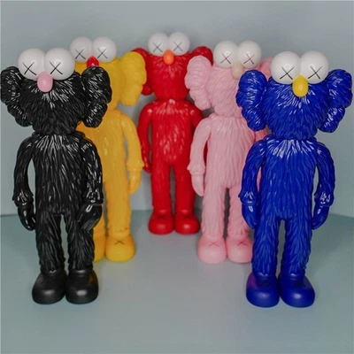 Envío EE. UU. - Para Fans Kaws BFF Vinilo 13" Figura Juguete 4 Colores Foto 1 de 4