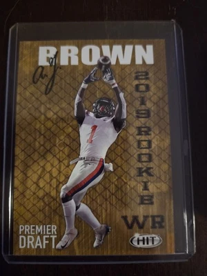 2019 Sage Hit Premier Draft - A.J. Brown #34 (RC) - Image 1 of 2