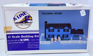 K-Line O Scale: K-Lineville White Colonial House Build Kit K-4050 (O/O27) NEW - Picture 1 of 6