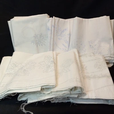 6 pares de fundas de almohada bordadas estampadas vintage iluminadas con hojas de instrucciones Foto 1 de 4