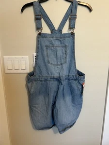 Cat & Jack Girls Short Overalls With Drawstring Adjustable Waist Size XXL -18 - Picture 1 of 6