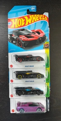 🔥🔥Hot Wheels Bugatti  EB110 SS '94  Bolide * Lot x 4 ** Exotic ** RARE🔥🔥 - Image 1 of 3