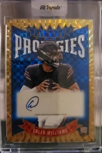 CALEB WILLIAMS 2024 Topps Finest - Prodigies Auto Blue Checkerboard BEARS /99 - Picture 1 of 4