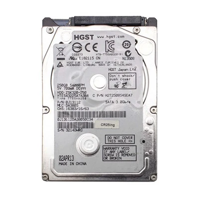 Hitachi Hte543225a7a384 Hard Disk 250GB Seagate Sata 2,5" Hdd Notebook Laptop - Image 1 of 3