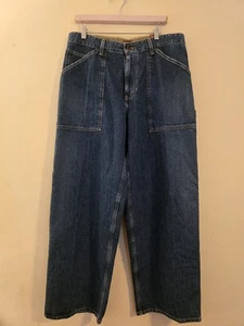 Tommy Hilfiger Men's Sz 34x30 Carpenter Jeans Red Label Wide Leg Baggy Y2K Loop - Picture 1 of 9