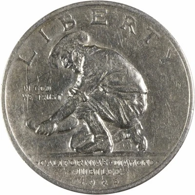 California Commemorative Silver Half Dollar 1925-S AU Uncertified #414 - Image 1 of 2