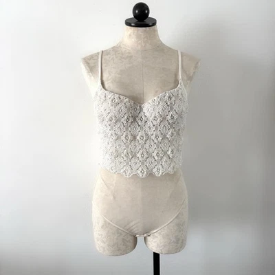 Body Lencería Vintage Ritmo Di Perla Crema Cuentas Diseñador La Perla 46 Raro Foto 1 de 4