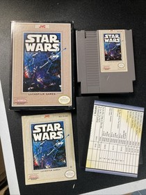 Star Wars NES 1991 Complete Tested- Box Manual & Printed Inserts