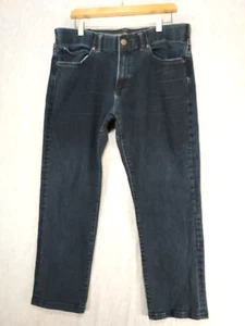 Lee Extreme Motion Jeans Uomo 36 X 28 (Etichetta 32) Logo Patch Elasticizzato Atletico Conico - Foto 1 di 8