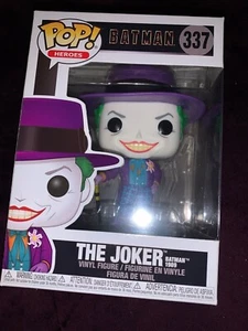 FUNKO POP HEROES DC BATMAN  THE JOKER 1989  #337, W protective case, NIB - Picture 1 of 4