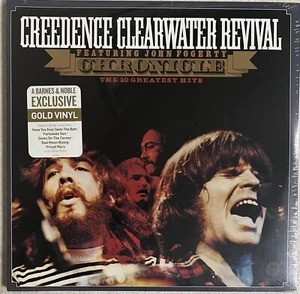 CREEDENCE CLEARWATER REVIVAL CHRONICLE LP GREATEST HITS GOLD VINYL JOHN FOGERTY - Foto 1 di 8