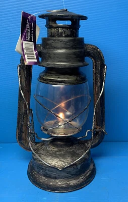 Lote de 2 linternas colgantes estilo vintage rústicas a pilas nuevas en caja Foto 1 de 4