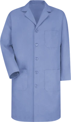 Lab/Shop Coat Red Kap 5 Button Medium-Blue KP14MP, Cotton Blend, Unisex - Image 1 of 2