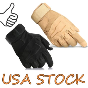 Winter Windproof Warm Tactical Combat Gloves Hunting Full Finger Gloves US STOCK - Picture 1 of 16
