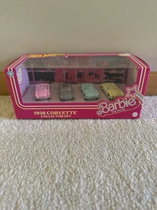 2023 Mattel Barbie The Movie Hot Wheels 1956 Corvette Collector Box Set 4-Pack - Picture 1 of 7