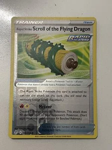 SWSH07: Evolving Skies #153/203 Rapid Strike Scroll of the Flying Dragon - Picture 1 of 2