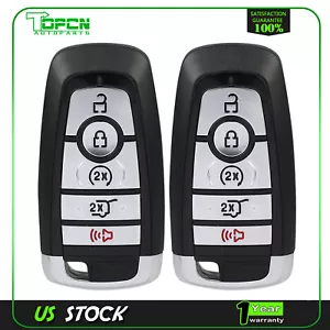 2x Remote Car Key Fob For Ford Fusion 2017 2018 2019 2020 A2C93142600 - Picture 1 of 9