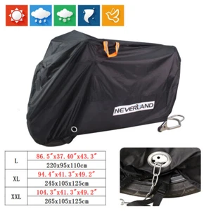L-XXXL Motorcycle Motorbike Cover Waterproof Outdoor Sun Rain Dust UV Protector - Picture 1 of 22