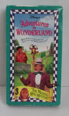 VINTAGE 1993 Disney's Adventures in Wonderland - Missing Ring Mystery VHS - Imagem 1 de 4