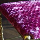"Fabric Design!"Velluto Gio*pink Cushion Fabric Cover Velvet Plaid Carlucci"