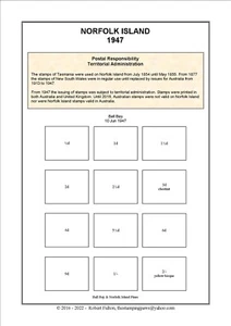 NORFOLK ISLAND - Print Your Own Stamp Album - 1947 to 2024 - for A4 paper - Picture 1 of 24