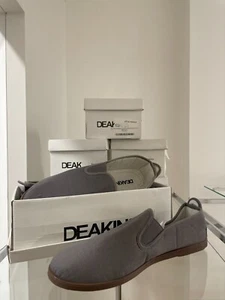 120 pairs Job Lot Deakins Fiasco Grey plimsole shoe mixed sizes - Picture 1 of 2