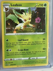Leafeon SWSH191 Black Star Promos Cosmos Holo Eeveelution Pokémon TCG 2022 NM - Picture 1 of 2
