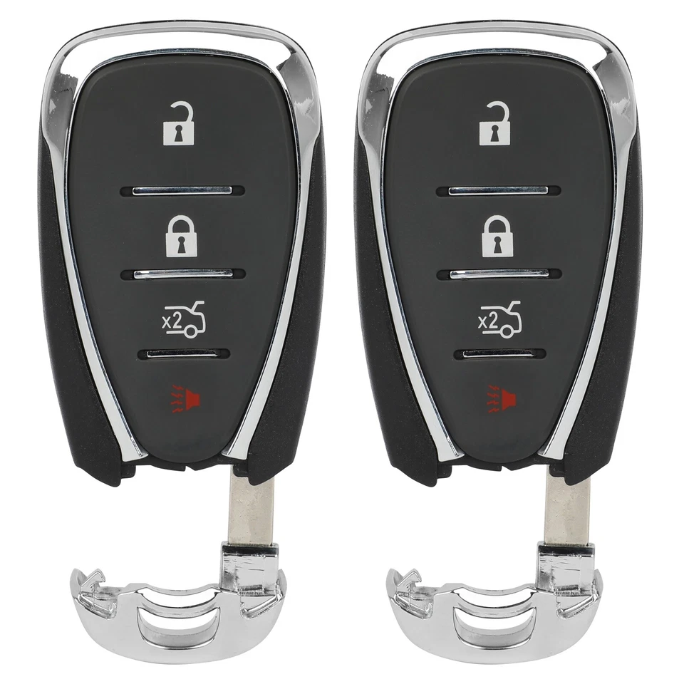 2x Para Chevy Malibu Camaro 2016-2021 Controle Remoto Chaveiro Estojo Sem Cortes - Imagem 1 de 4