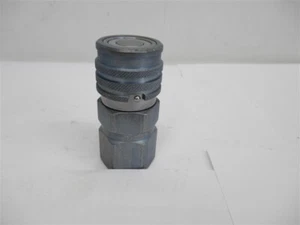 Parker FEM-501-12FP , 3/4"-14 FNPT Flat Face Quick Coupling , 1/2" Body - Picture 1 of 3