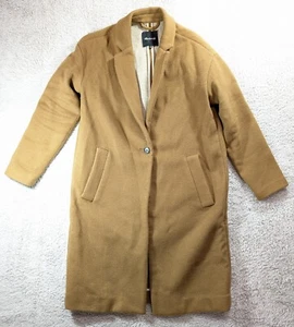 Madewell Wool Coat Women's Size Medium Tan Color - Picture 1 of 11
