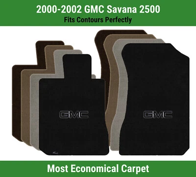 Alfombrillas delanteras Lloyd Velourtex para GMC Savana 2500 '00-02 con logotipo GMC 1 negro Foto 1 de 4
