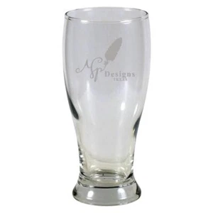 Custom Pilsner Glass Engraved with Your Design, Your Art , Text or Monogram - Picture 1 of 1