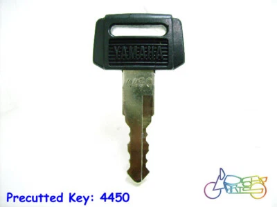 Yamaha YL2 LS2 YG5 YB100 Genuine Helmet Lock, Seat Lock, Steering Lock Key 4450 - Image 1 of 2