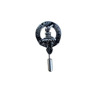 Morrison Clan Crest Pewter Cap Lapel Tie Pin - Picture 1 of 1