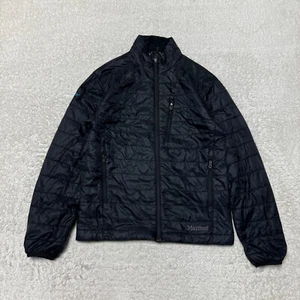 Marmot Jacket Men Small Black Puffer Calen Stella Artois Insulated Coat Full Zip - Picture 1 of 17