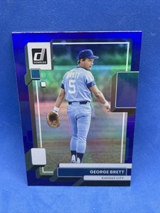 2022 Donruss, Purple Parallel, George Brett #102 Kansas City Royals