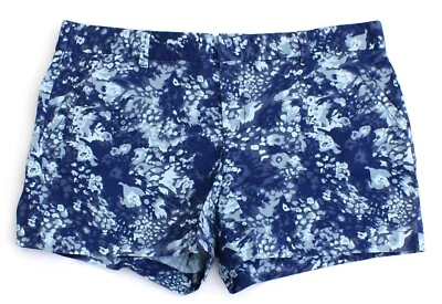 Pantalones cortos informales florales azules de Calvin Klein Jeans para mujer nuevos con etiquetas Foto 1 de 2