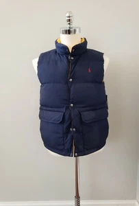 Neu mit Etikett Polo Ralph Lauren JUNGEN WENDBAR DAUNEN/WASSERFOW WESTE L (14/16) XL (18/20) #Q - Bild 1 von 10