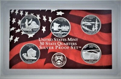 2005 S  US Mint Quarters Silver Proof Set # 324  V3 - Image 1 of 2