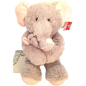 Hugfun 18" Jumbo Plush Elephant and Baby - New - Picture 1 of 1