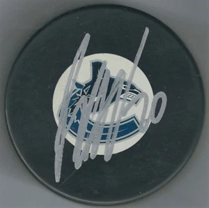 Autographed BRANDON SUTTER Vancouver Canucks Hockey Puck w/ COA - Picture 1 of 1