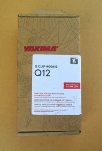YAKIMA Q12 Q CLIPS # 12 NEW IN BOX COMPLETE WITH 2 PADS AND STICKERS NEW BOX - Picture 1 of 2