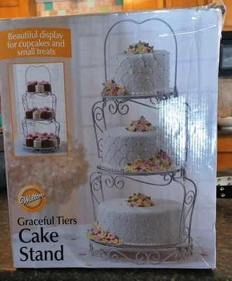 Wilton Graceful Tiers Cake Stand New In Box - Image 1 of 4