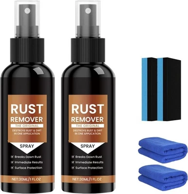 2PCS Nexa Rust Remover Spray, Rust Remover for Metal, Car Scratch Remover, Upgra - Image 1 of 4