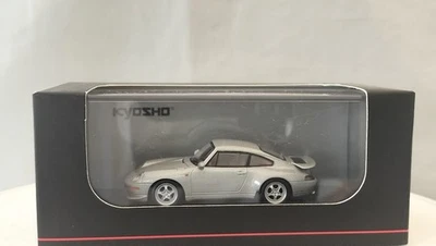 Modellino auto KYOSHO 1/64 Porsche 911 RS (993) argento metallizzato pressofu... - Immagine 1 di 4