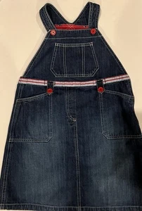 Gymboree Whale Watching Denim Overall Jumper Dress Girls Size 9 - Picture 1 of 6